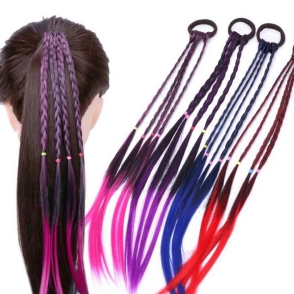 Color Hair tie Blue (2pcs)